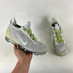 Nike Air VaporMax 2021 Flyknit Shoes Women's 7 Gray Running Sneaker DC4112-100